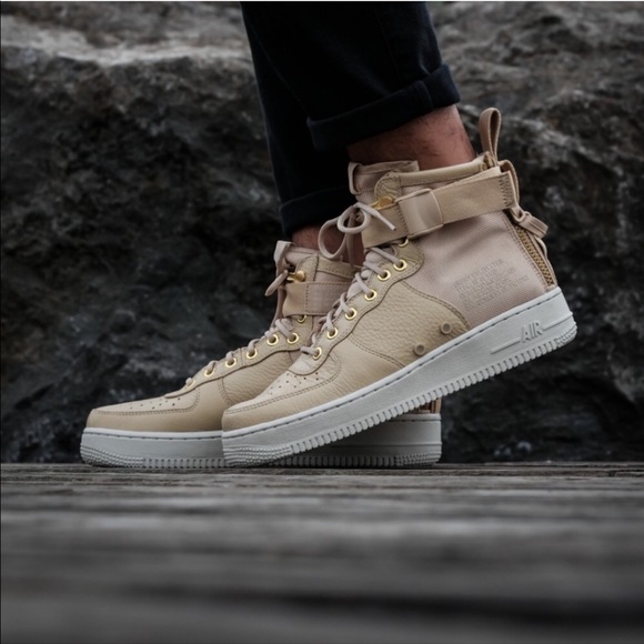 air force 1 mid light bone